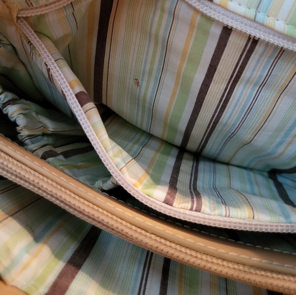 Cole Haan Orange Woven Straw Handbag with Magnetic Closure, 12×7×4, Like New - Picture 3 of 7